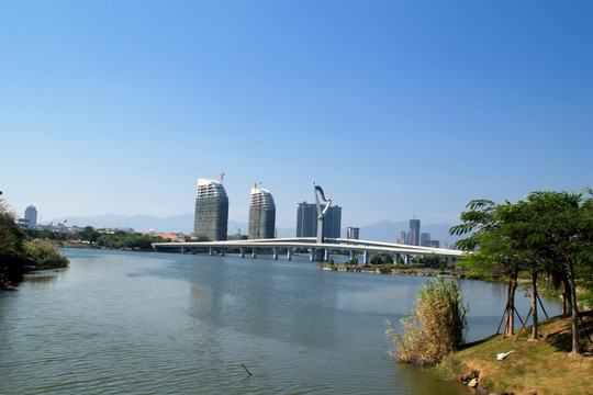 厦门园博苑蕴珍桥 湖畔风景