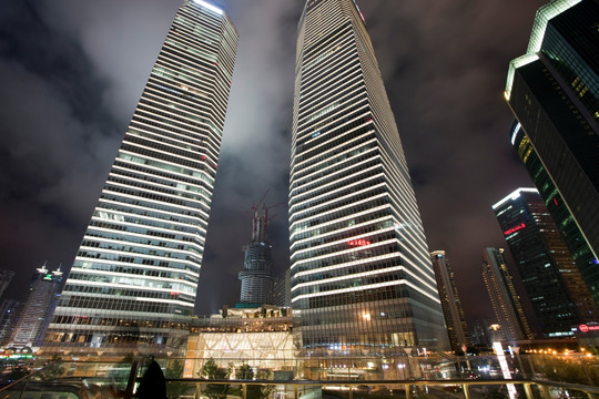 上海 陆家嘴 夜景 都市 现代