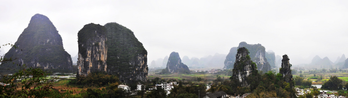 广西阳朔十里画廊风光