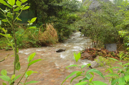 小河丝状流水