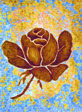 裝飾畫 油畫 花卉