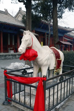 北京东岳庙石雕马