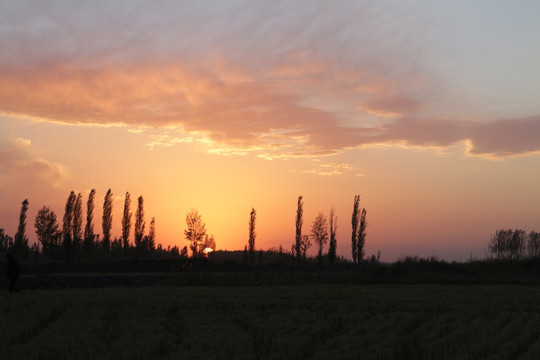 夕阳西下