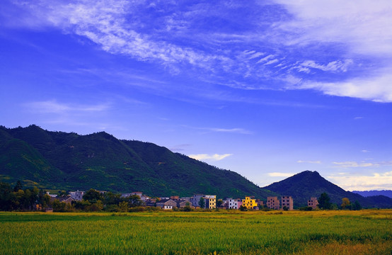 井冈山乡村楼房