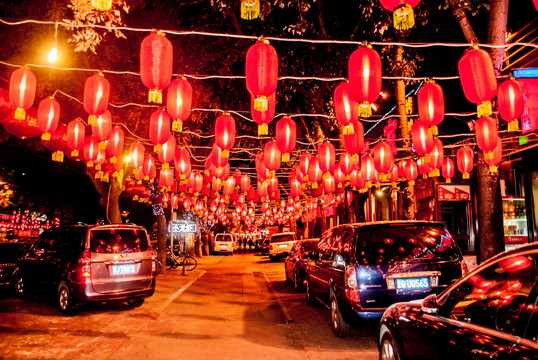 北京东直门夜景