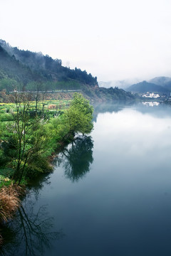 晨雾山村