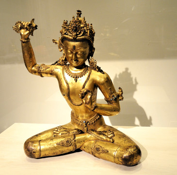 尼泊尔风格文殊菩萨像
