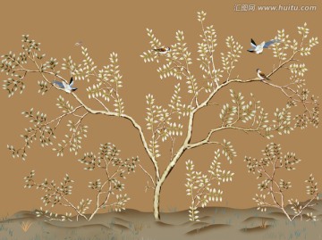 手繪 花鳥圖