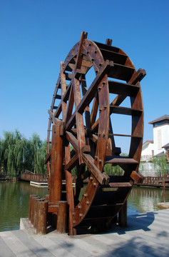 水车 木质水车 结构 工艺结构