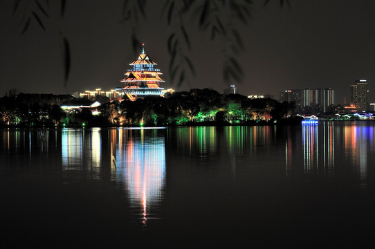 苏州金鸡湖夜景