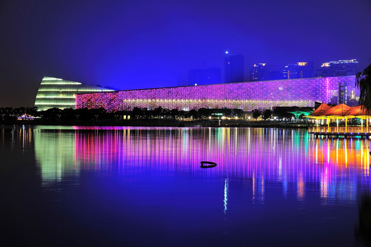 苏州金鸡湖夜景