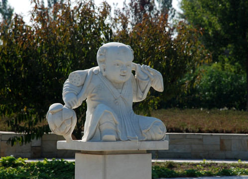 雕塑 杨柳青年画雕塑 石雕