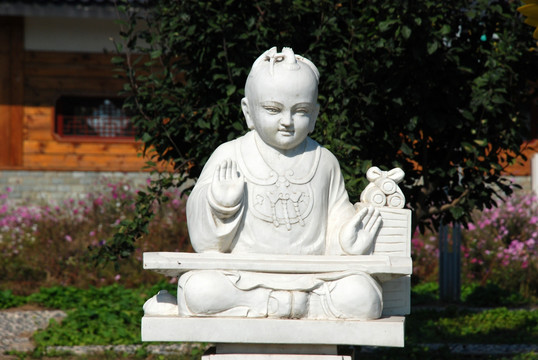 雕塑 杨柳青年画雕塑 石雕