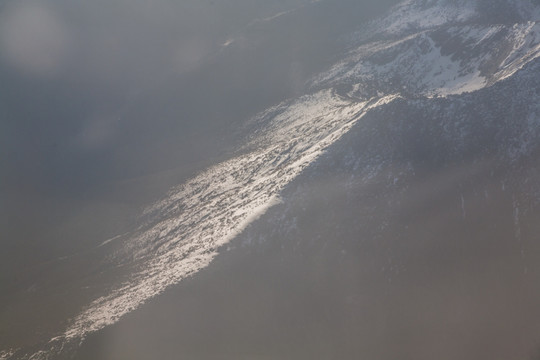 俯瞰雪山