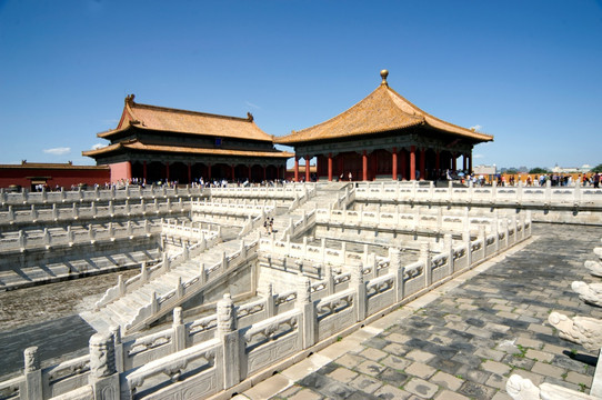 北京故宫保和殿和中和殿