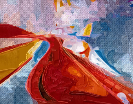 抽象油畫