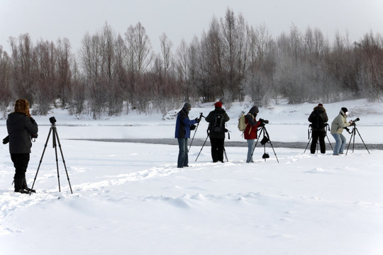 冬季摄影人