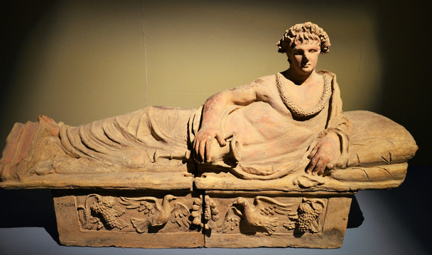 古罗马文物石棺