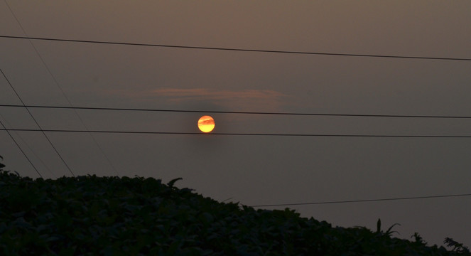 晚霞夕阳西下