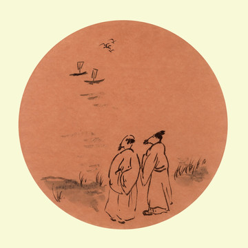 寫意古代人物
