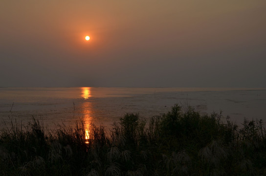 太湖落日