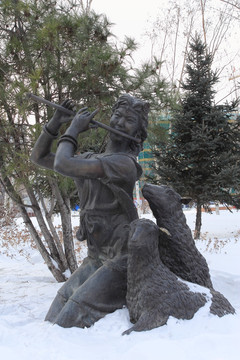北方游牧民族雕像