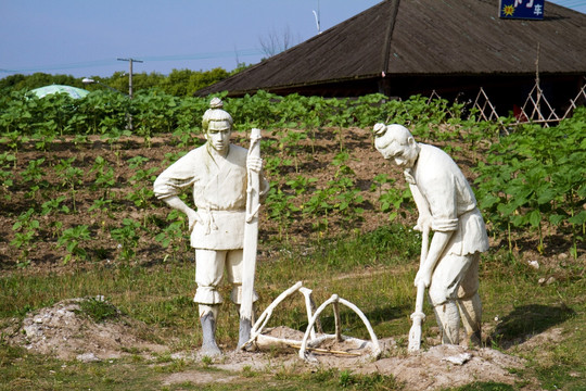 崇明岛瀛东村 古村落 民俗游