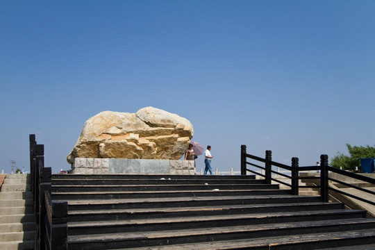 崇明东滩湿地公园 蓝天 道路