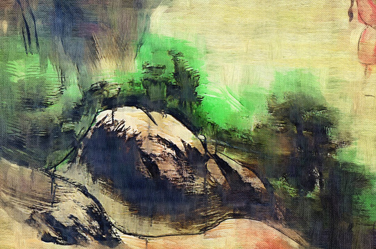 山水畫 抽象畫