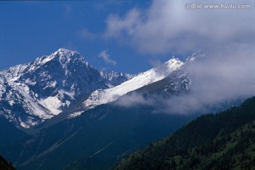 天山风光 冰山冰川 雪山高峰