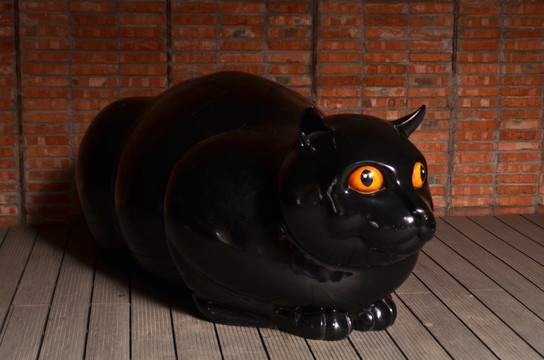 黑猫景观雕塑