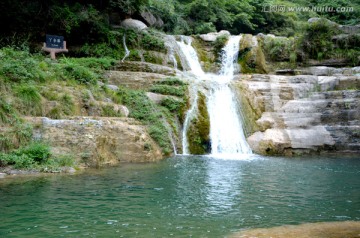 云台山风景 青山绿水 丫字瀑