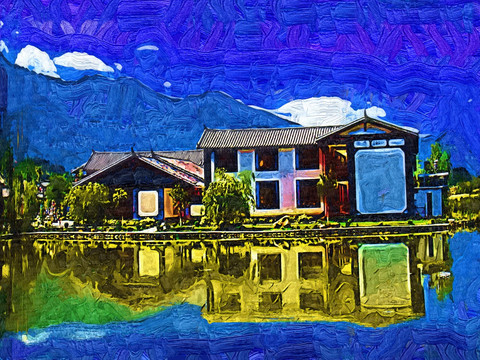 油畫風景