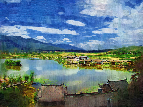 抽象風(fēng)景畫