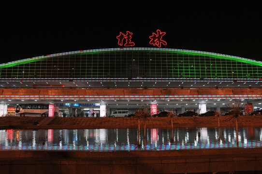 桂林机场夜景