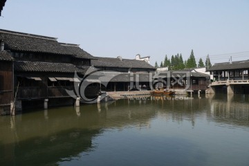 浙江 乌镇 旅游地 风光 水上