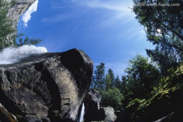 瀑布飞泉 神钟山 可可托海