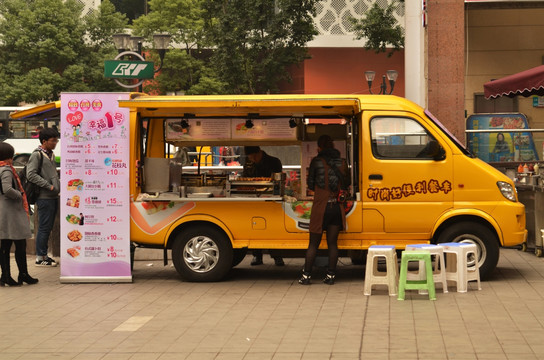 早餐车 流动早餐车 流动食品车