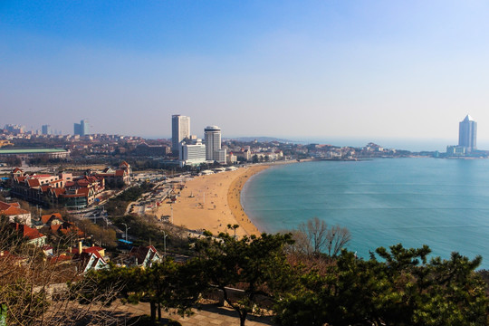 青岛滨海风光 海水浴场TIF高