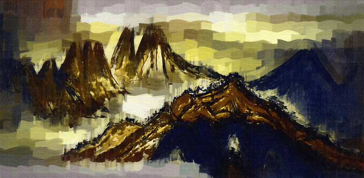 山水画 油画