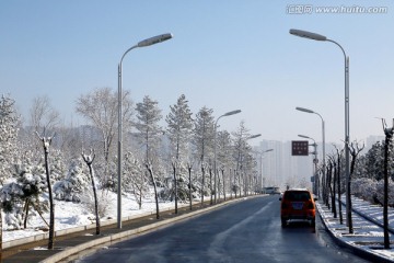 永定河森林公园雪景