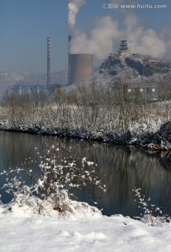 永定河森林公园雪景