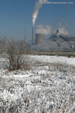 永定河森林公园雪景