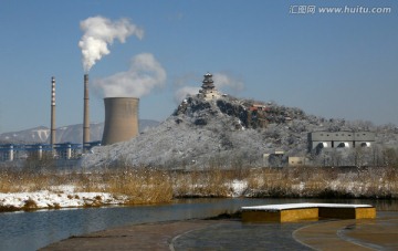 永定河森林公园雪景