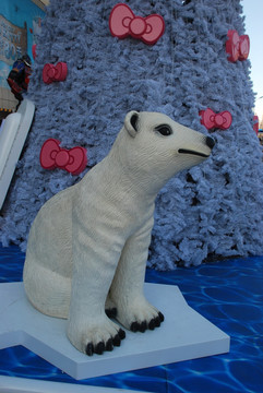 北极熊 白熊 雕塑 雕塑艺术