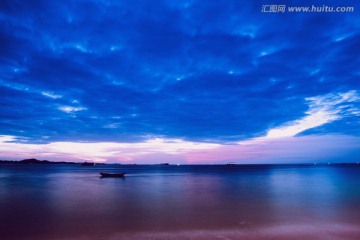 芭堤雅海湾黄昏