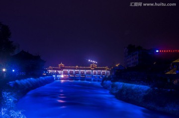 都江堰夜晚