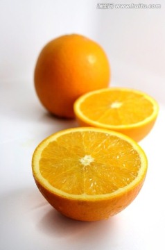 橙子断面 脐橙