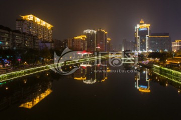 成都锦江夜景