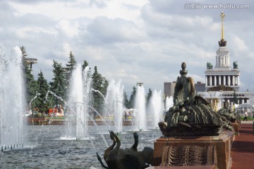俄罗斯建筑雕塑喷泉景观